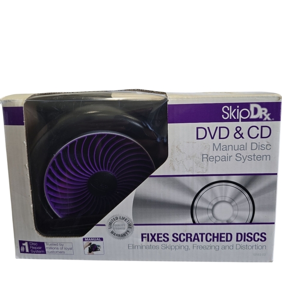 SkipDrx Manual CD & DVD Disc Repair System Open Box NEW - Picture 1 of 7